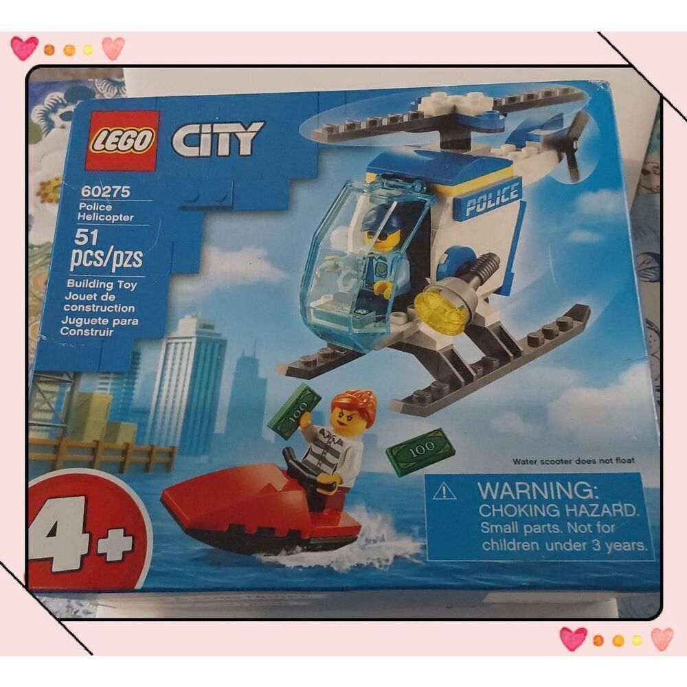 BNIB~LEGO CITY 60275 Police Helicopter Building Toy Set